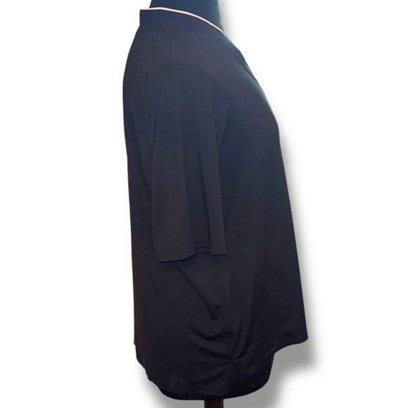 JOFIT Womens Placket Mock Neck Golf Top - Black XXL - Picture 5 of 12